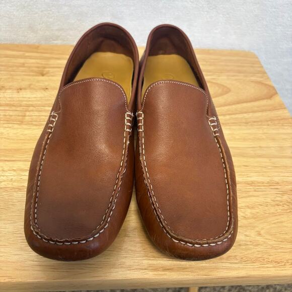 Cole Haan Venetian Brown Leather Slip On Driving Loafer Shoe Mens Size 9.5 - Picture 5 of 12